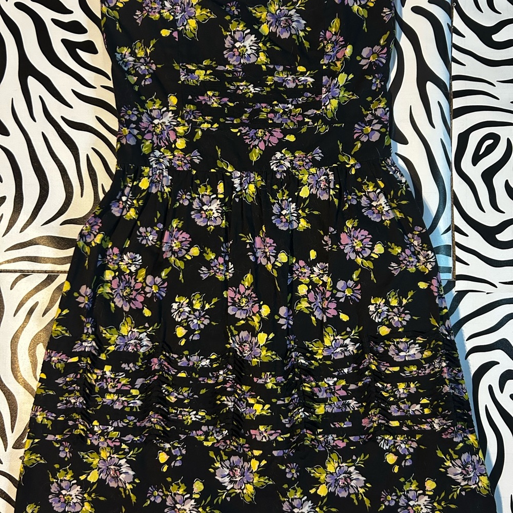 Floral Black Dress